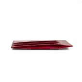 Portcard din piele naturala DiAmanti Juan Rosu H030